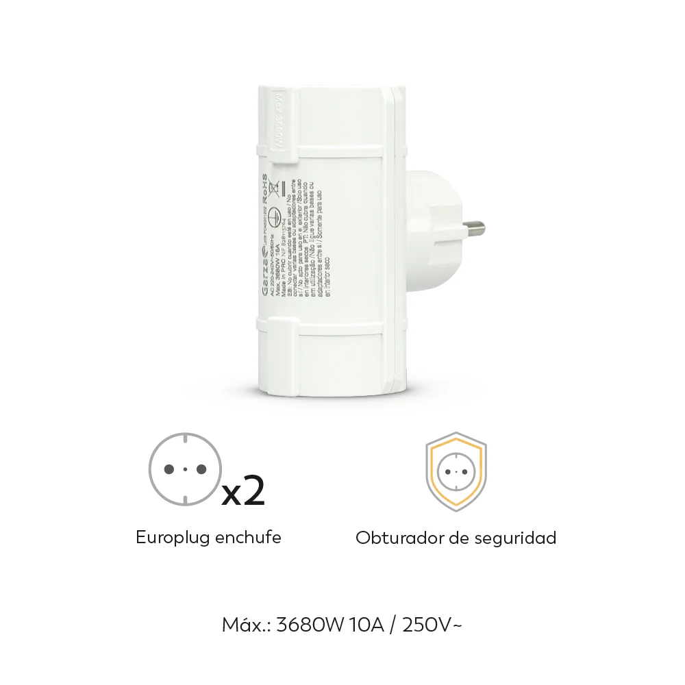 Adaptador De Enchufe Doble Lateral - Image 4