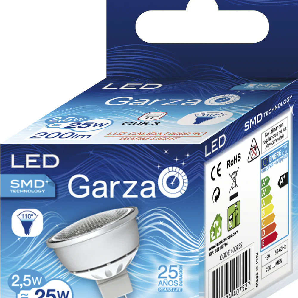 Bombilla Led SMD Dicroica GU5.3 - Image 8