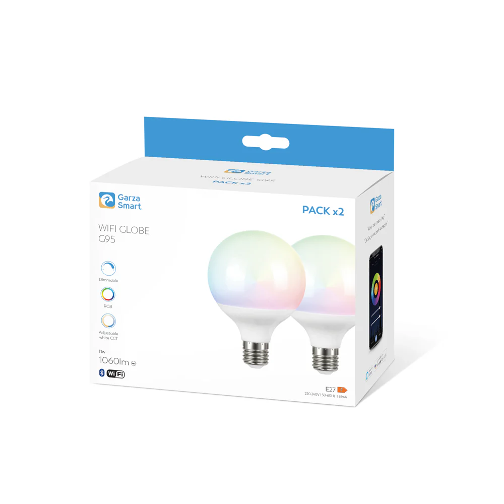 Bombilla Wifi Globo G95 Rgb-Cct Regulable E27 - Image 3