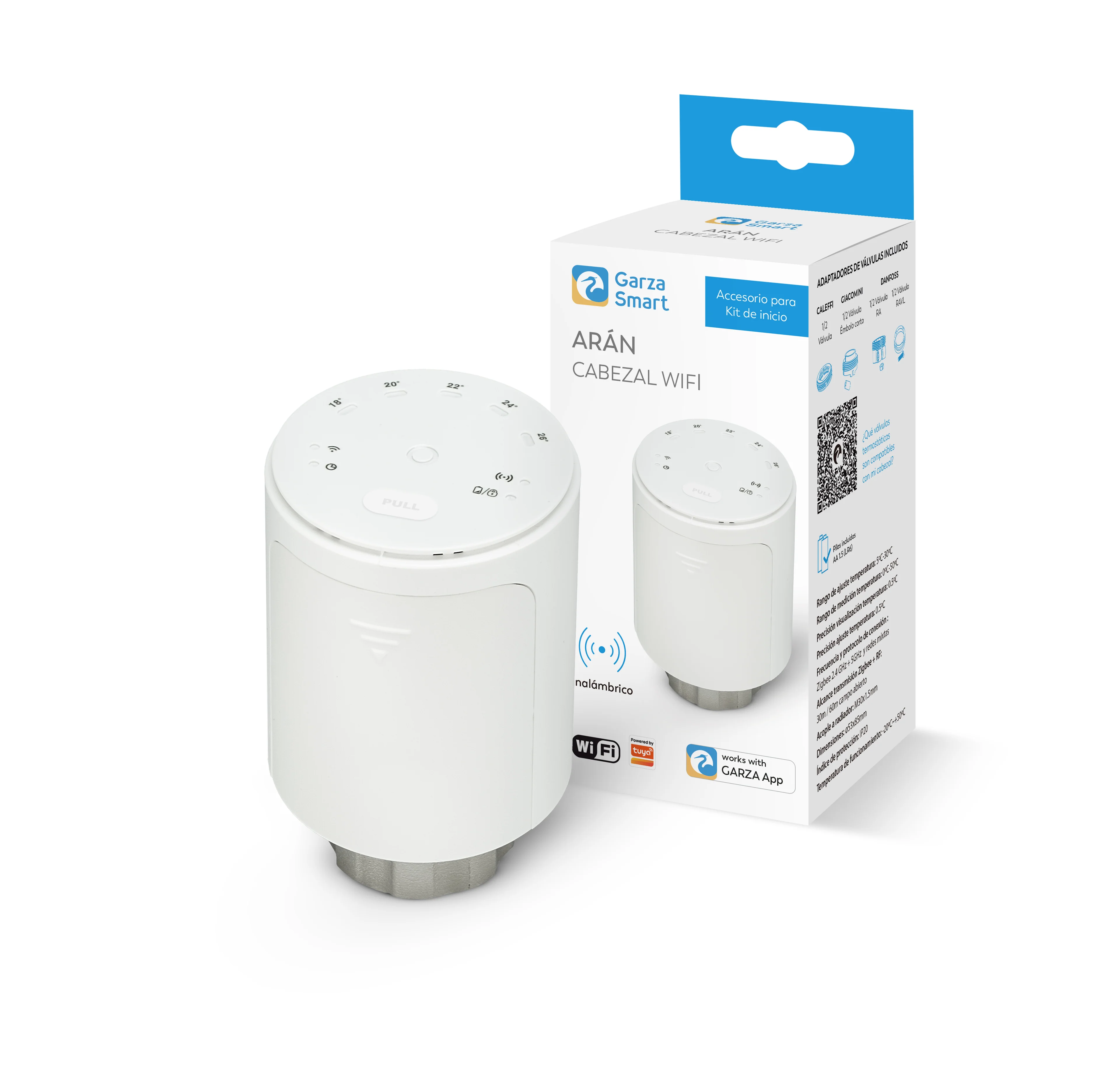 Cabezal termostático TRV WiFi Arán para radiadores y calefacción central - Image 3