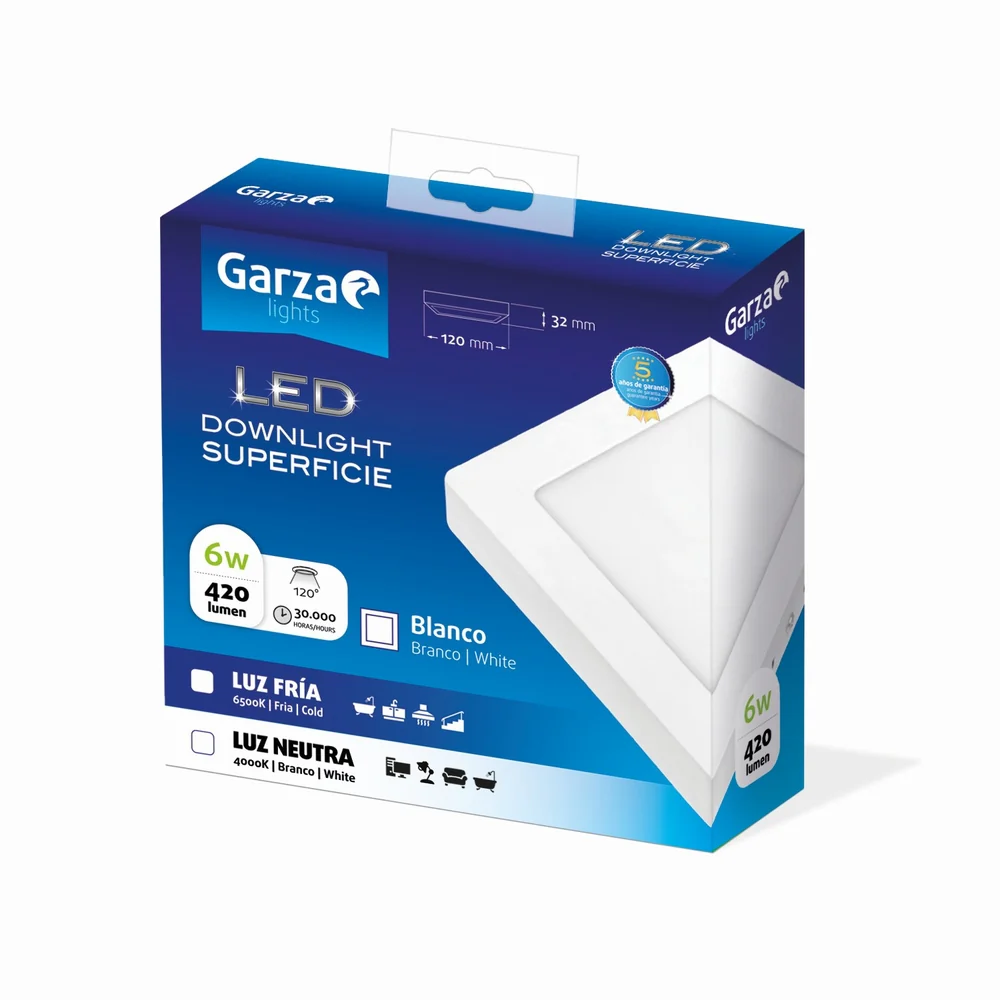 Downlight de Superficie Cuadrado Blanco - Image 3