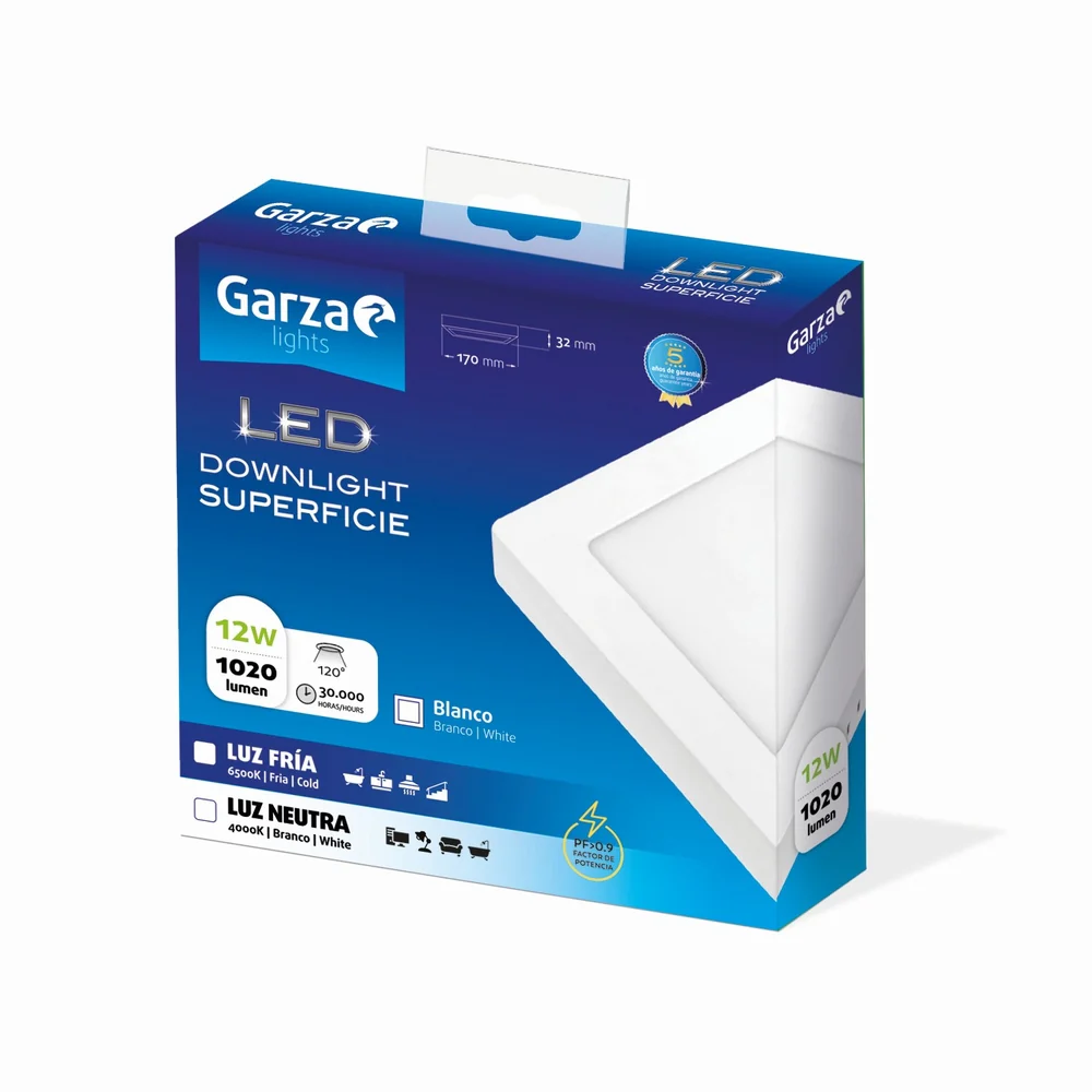 Downlight de Superficie Cuadrado Blanco - Image 7