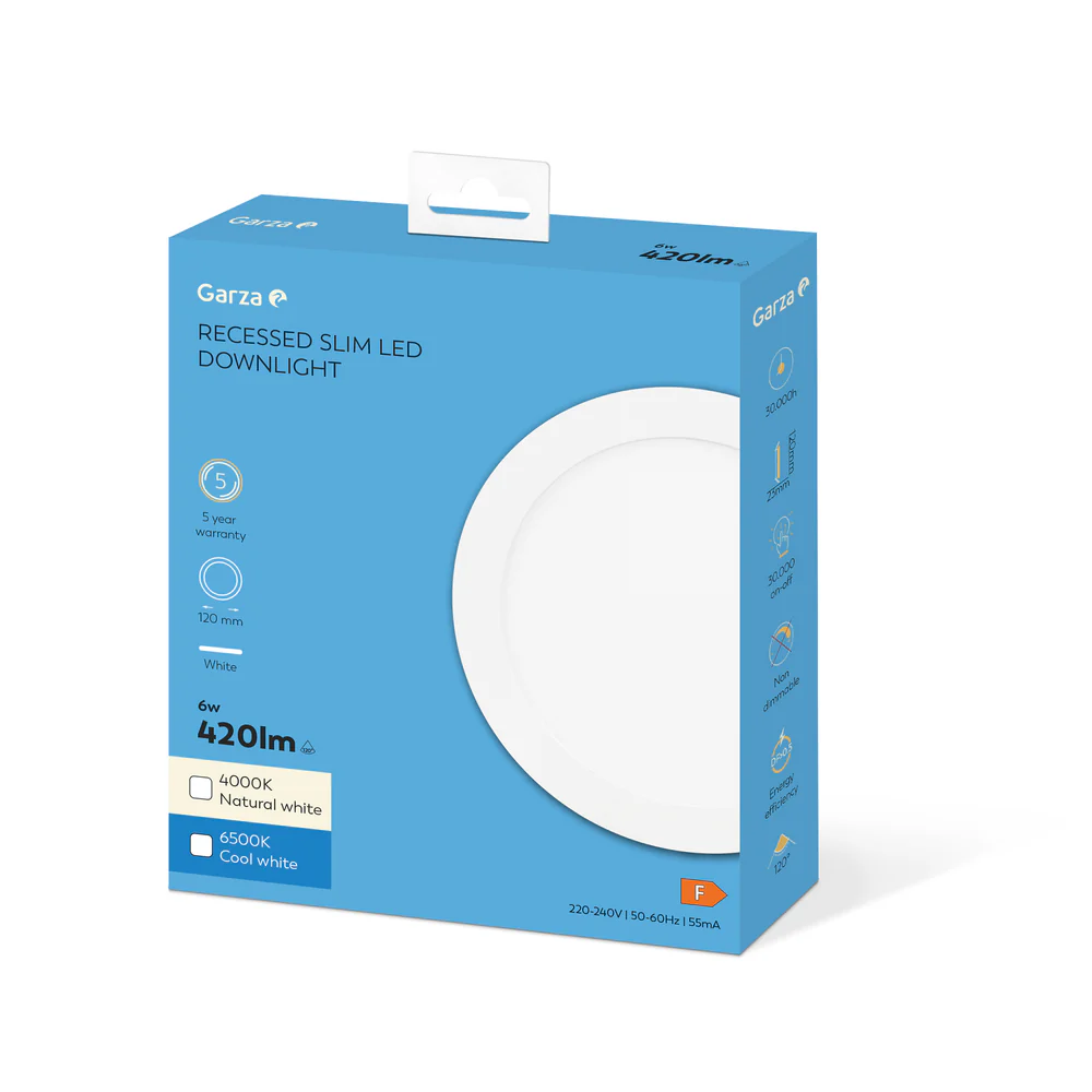 Downlight Empotrable Circular Extraplano Blanco - Image 2