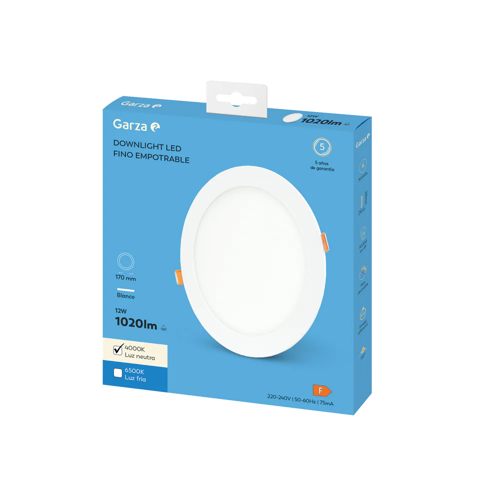 Downlight Empotrable Circular Extraplano Blanco - Image 6