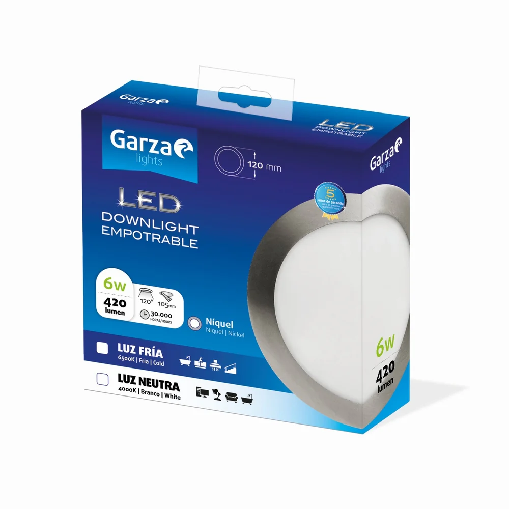 Downlight Empotrable Circular Extraplano Nickel - Image 169