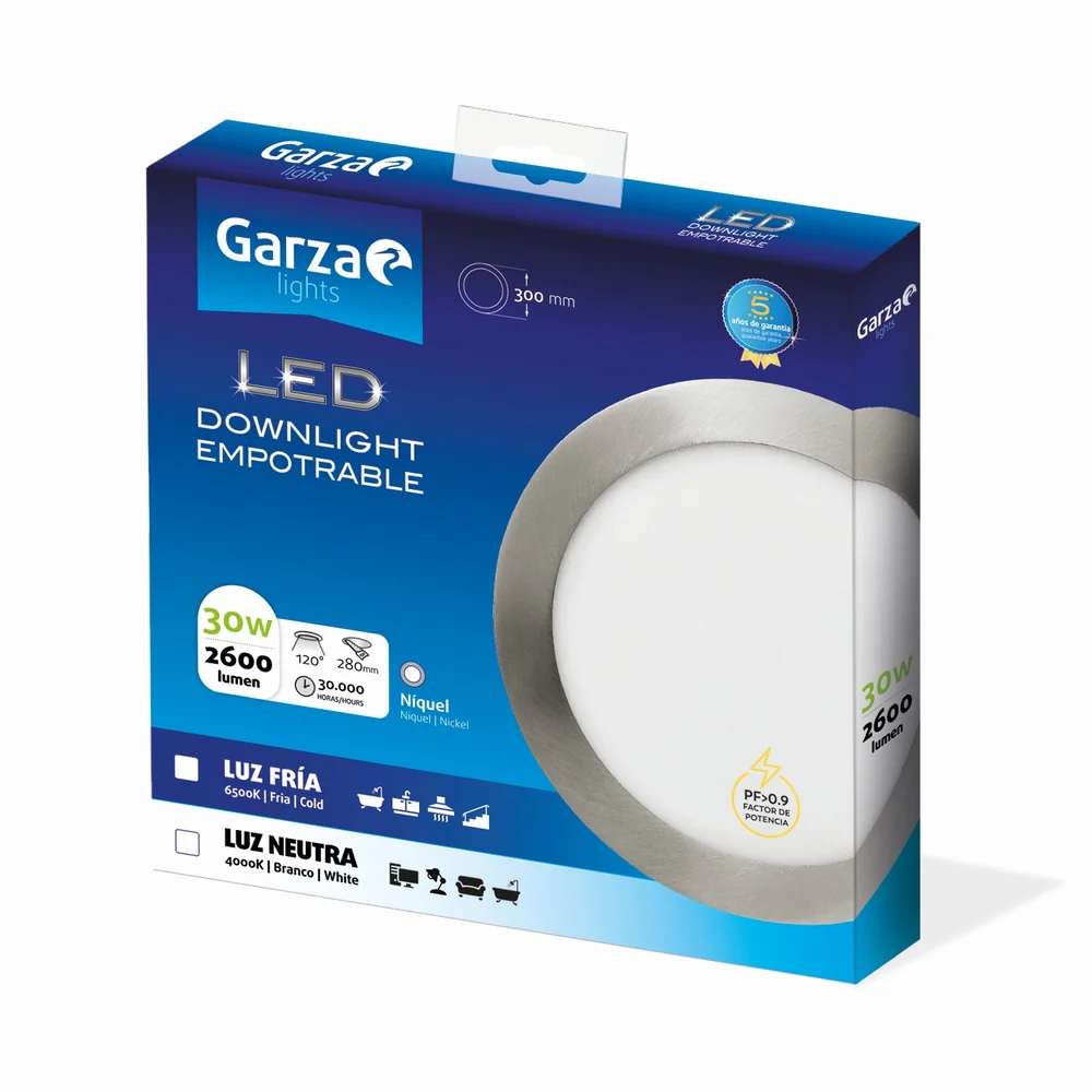 Downlight Empotrable Circular Extraplano Nickel - Image 197