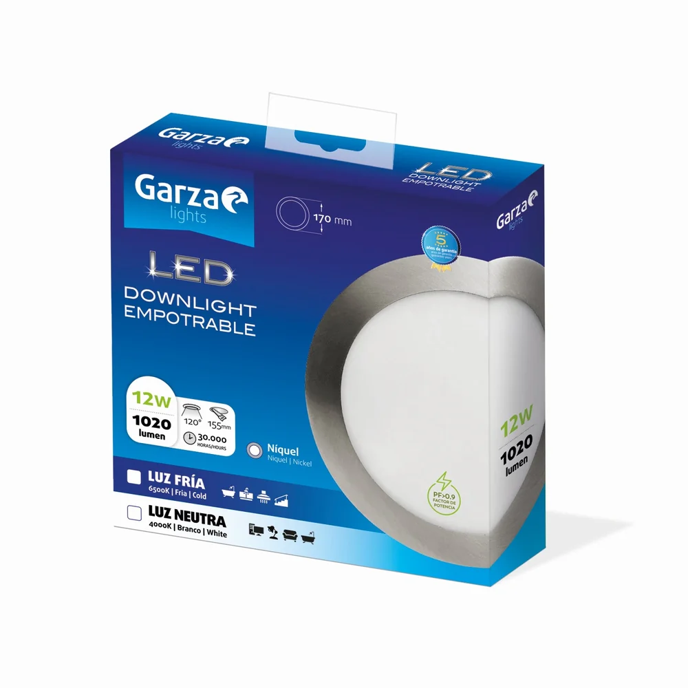 Downlight Empotrable Circular Extraplano Nickel - Image 4