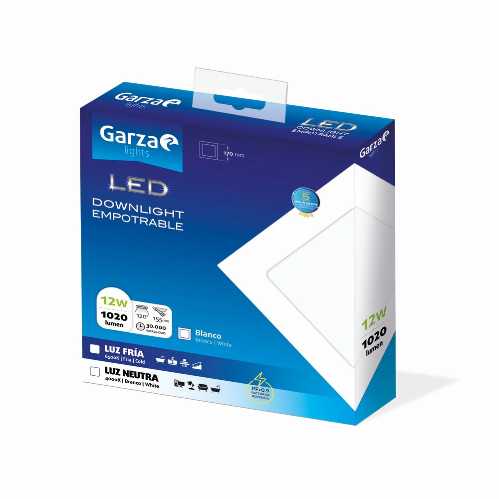 Downlight Empotrable Cuadrado Blanco - Image 110