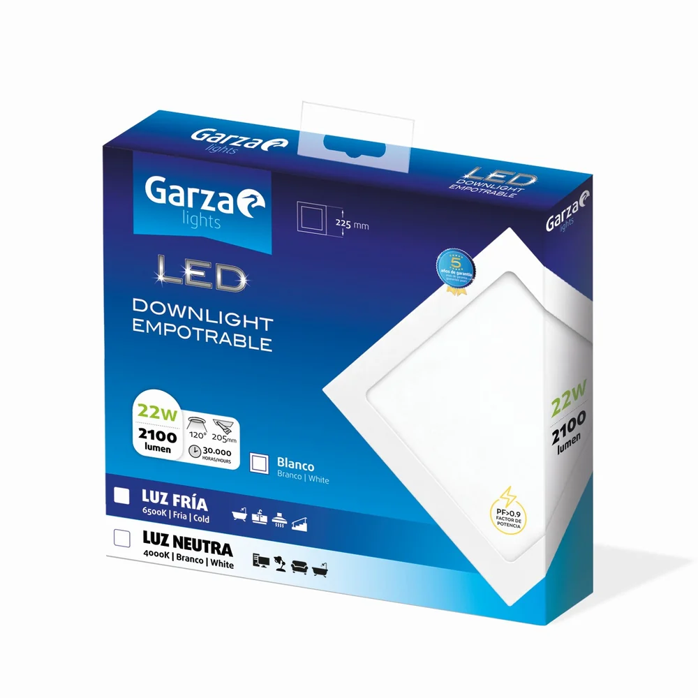 Downlight Empotrable Cuadrado Blanco - Image 137