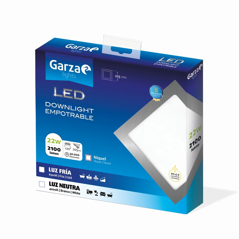 Downlight Empotrable Cuadrado Blanco - Image 172