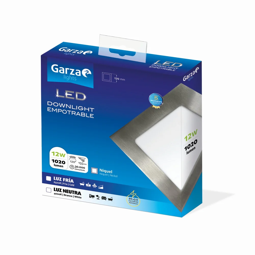 Downlight Empotrable Cuadrado Blanco - Image 194