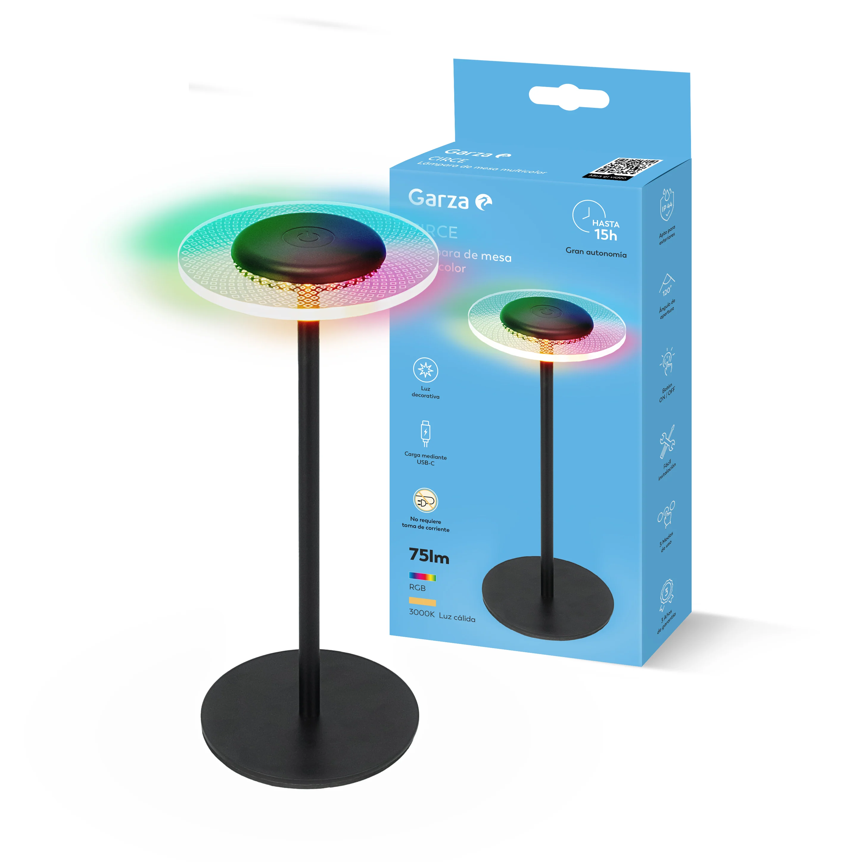 Lampara de sobremesa RGB CIRCE - Image 2
